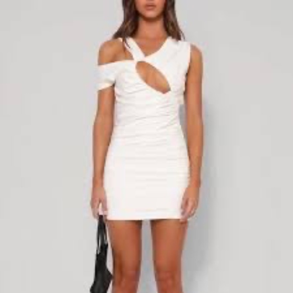 Tiger Mist Dresses & Skirts - Tiger Mist Australia NWT Amory Ivory Cutout Bodycon Dress Sz S